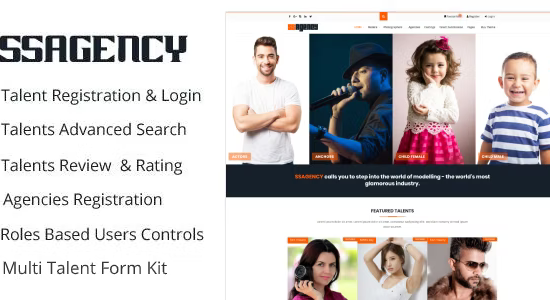 Ssagency - Chủ đề WordPress cho thế giới thời trang và người mẫu