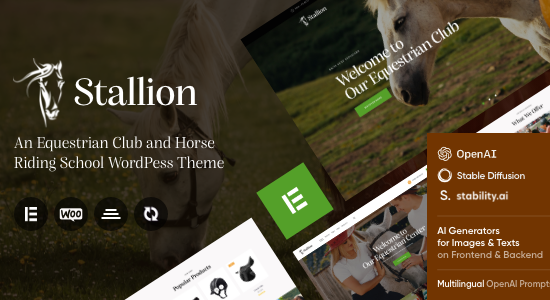 Stallion - Câu lạc bộ cưỡi ngựa và trường dạy cưỡi ngựa WordPess Theme