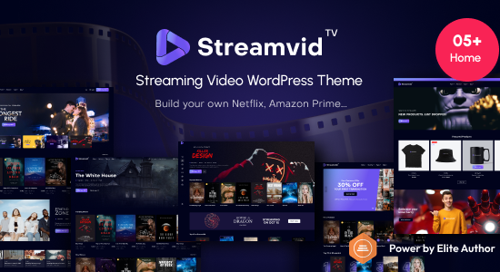 StreamVid - Chủ đề WordPress phát trực tuyến video