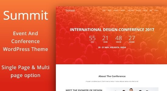 Summit - Chủ đề WordPress cho sự kiện và hội nghị