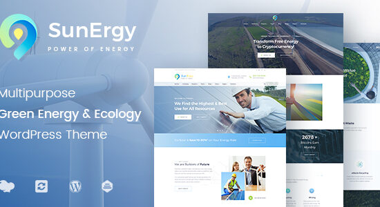 Sunergy - Wind & Solar Green Energy WordPress Theme