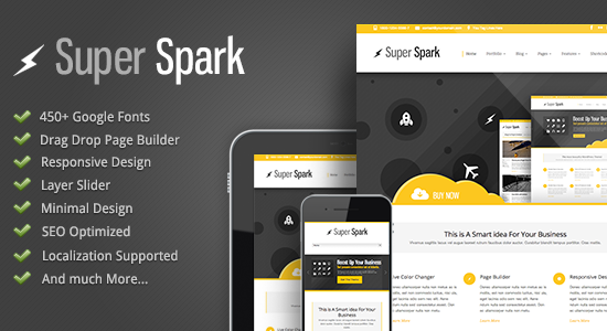 Super Spark - WordPress Tối giản Đáp ứng