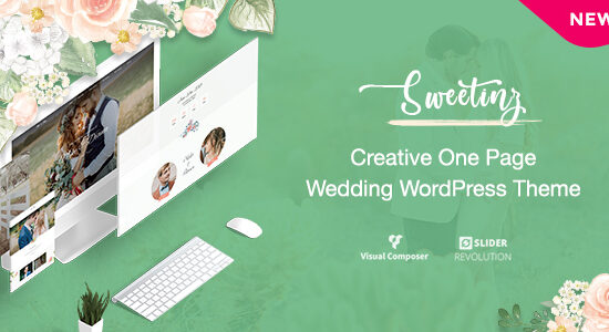 Sweetinz - Creative OnePage Wedding WordPress Theme