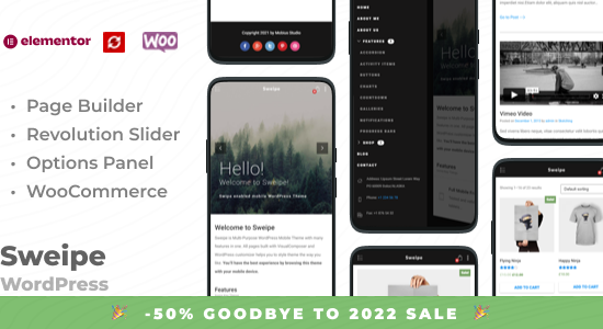 Sweipe - Responsive WordPress Mobile Theme