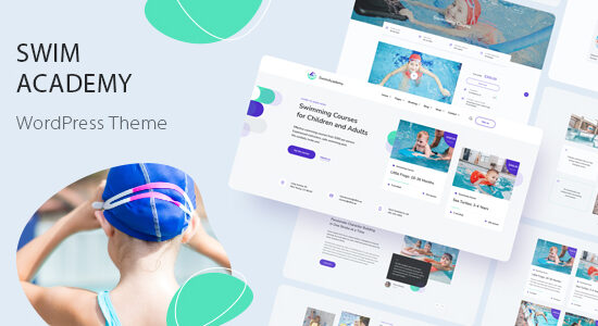 SwimAcademy - Swimming School & Course Booking WordPress Theme