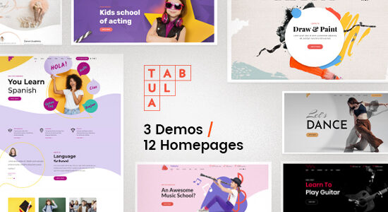 Tabula - Art, Music & Language School WordPress Theme