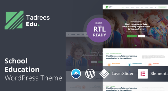 Tadrees - Chủ đề WordPress về Trường học, Giáo dục