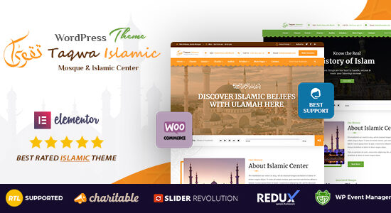 Taqwa - Islamic Center WordPress Theme