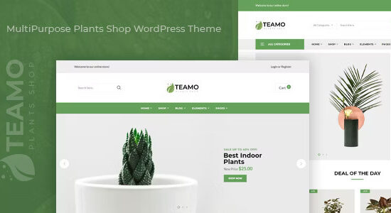 Teamo - Chủ đề WordPress cho cửa hàng cây cảnh đa năng