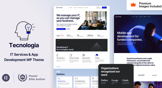 Tecnologia - IT SAAS Software Technology WordPress Theme