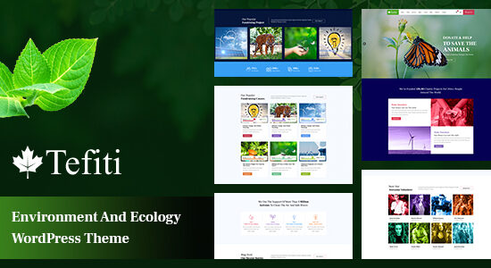 Tefiti- Chủ đề WordPress về Môi trường & Sinh thái