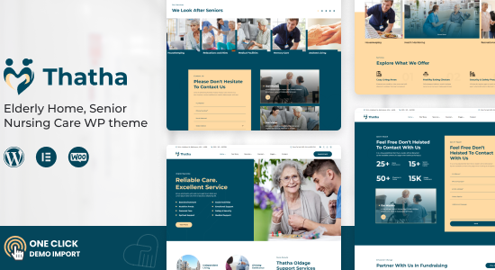 Thatha - Elderly Home & Senior Nursing Care WordPress Theme