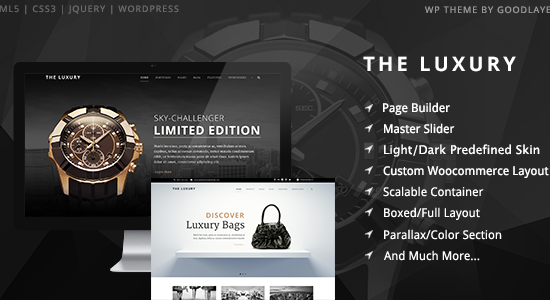 The Luxury - Dark / Light Responsive WordPress