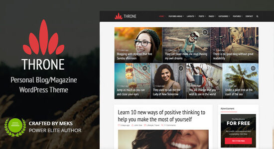 Throne - Personal Blog WordPress Theme