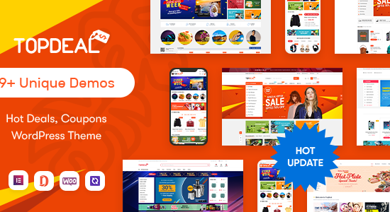 TopDeal - Chủ đề WordPress Elementor WooCommerce của Multi Vendor Marketplace (Sẵn sàng cho bố cục di động)