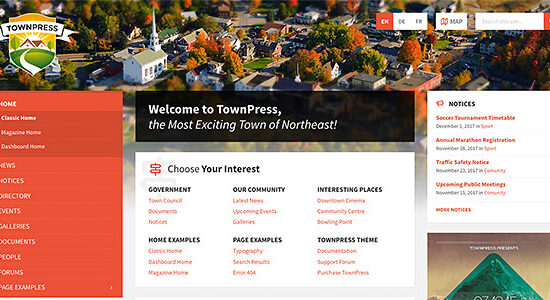 TownPress - Municipality & Town Government WordPress Theme