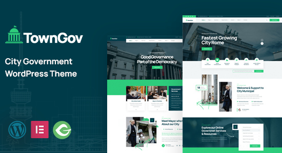 Towngov - Chủ đề WordPress của chính quyền thành phố