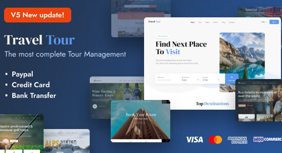 Travel Tour - Travel Booking WordPress