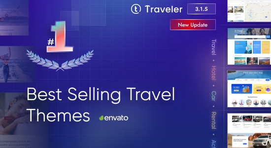 Traveler - Travel Booking WordPress Theme