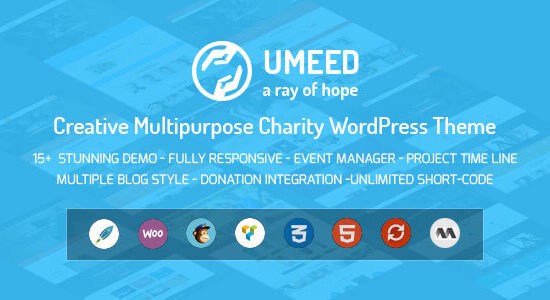 Umeed Charity WordPress Theme cho mục đích gây quỹ