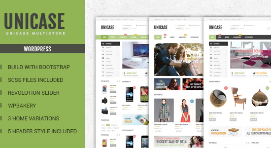 Unicase - Chủ đề WooCommerce cho cửa hàng điện tử