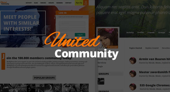 UnitedCommunity - BuddyPress Membership Theme