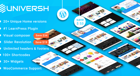 Universh - Chủ đề WordPress đa năng về giáo dục