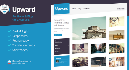 Upward - Chủ đề WordPress cho Blog & Danh mục đầu tư thử nghiệm