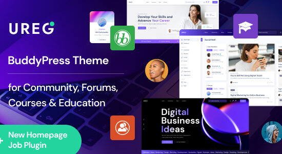 Ureg - BuddyPress & Community WordPress Theme