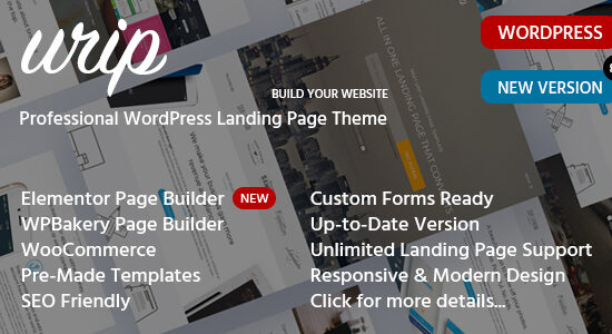 Urip -  Elementor Marketing Landing Page Responsive Theme