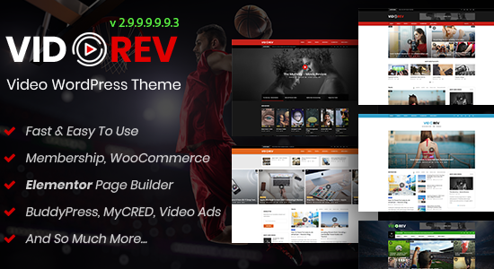 VidoRev - Video WordPress Theme