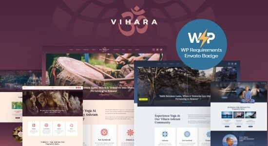 Vihara | Ashram Oriental Buddhist Temple WordPress Theme + RTL