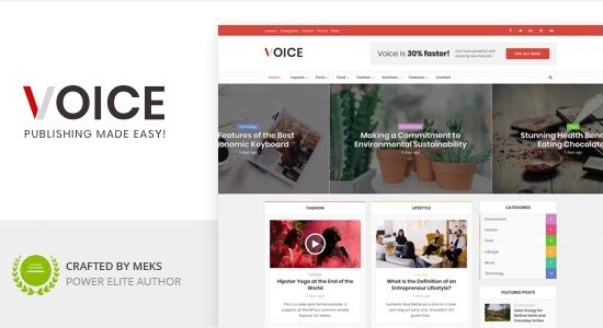 Voice - News Magazine WordPress Theme