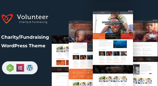 Volunteer - Charity/Fundraising WordPress Theme