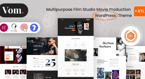 Vome - Chủ đề WordPress sản xuất phim trường đa năng