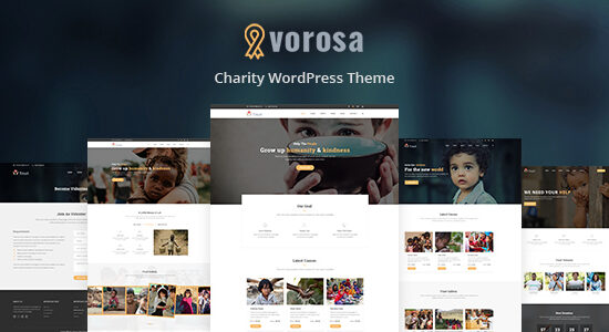 Vorosa - Chủ đề WordPress từ thiện phi lợi nhuận