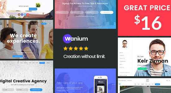 Wanium - A Elegant Multi-Concept Theme