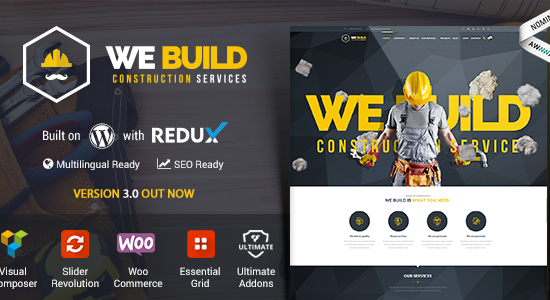 We Build - Construction WordPress Theme