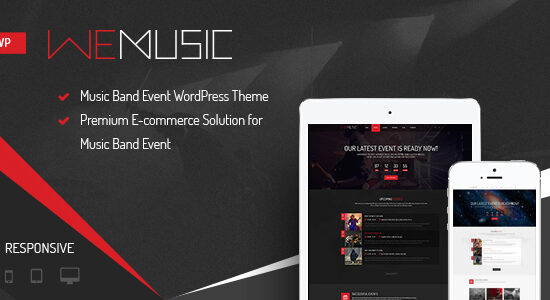 WeMusic - Chủ đề WordPress về sự kiện ban nhạc âm nhạc