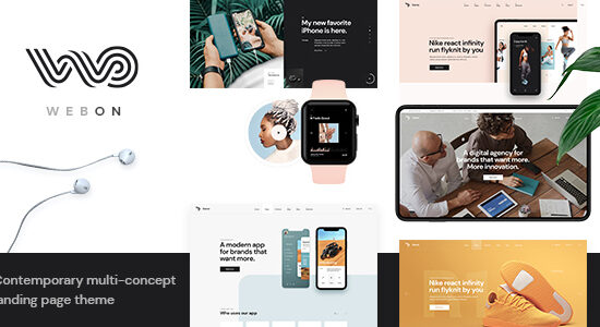 WebOn - Landing Page WordPress Theme