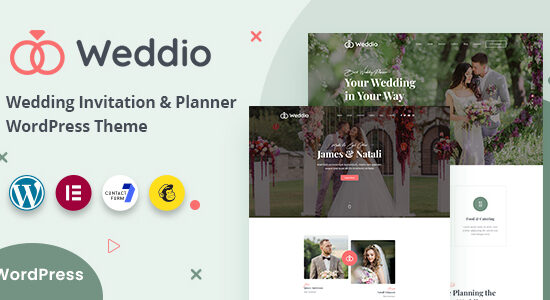 Weddio - Wedding Invitation and Planner WordPress Theme