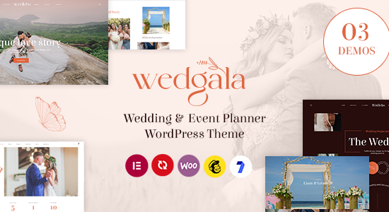 Wedgala - Wedding and Event Planner WordPress Theme