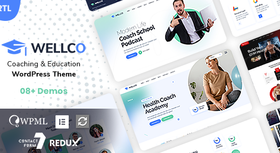 Wellco - Chủ đề WordPress về huấn luyện và khóa học trực tuyến
