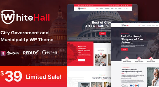 White Hall - Municipal and Government WordPress Theme