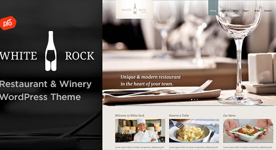 White Rock - Restaurant & Winery WordPress Theme