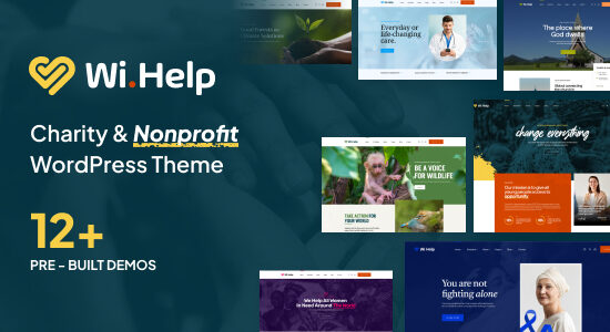 WiHelp - Chủ đề WordPress từ thiện phi lợi nhuận