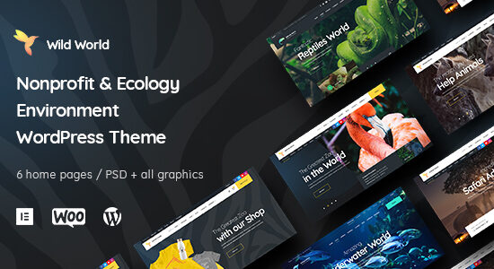 WildWorld | Chủ đề WordPress phi lợi nhuận & sinh thái