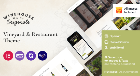 Wine House | Winery & Restaurant WordPress Theme