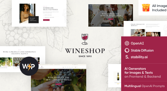 WineShop - Food & Wine Store WordPress Theme