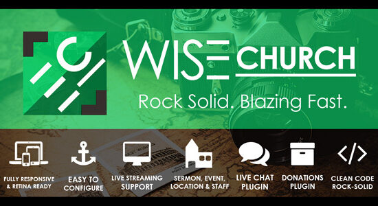 Wise Church | Multi-Purpose Online Ministry WordPress Theme